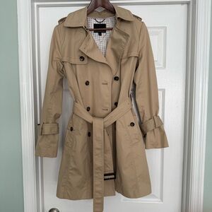 Banana Republic Khaki Trench Coat